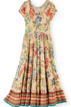 New Soft Surroundings Kara Dress FieryTealJacobean