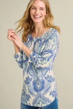 Best Soft Surroundings Kasey Tunic Sweater GlobalScarfBlueSimplif