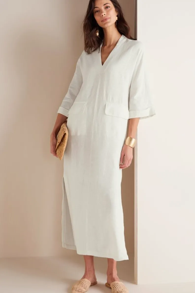 Online Soft Surroundings Kavala Dress CreamyWhite