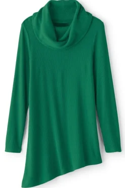 Online Soft Surroundings Kayla Rib Knit Cowl Neck Tunic