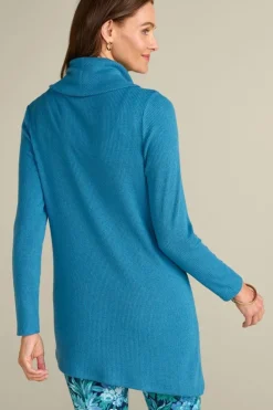 Online Soft Surroundings Kayla Rib Knit Cowl Neck Tunic