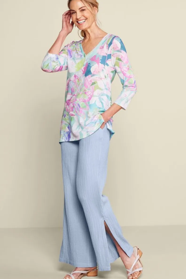 Best Soft Surroundings Khulani Wide Leg Gauze Pants