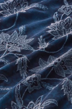 Outlet Soft Surroundings Kimbra Embroidered Tunic DenimBlue