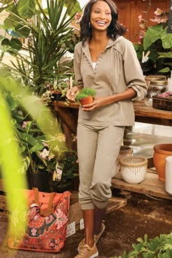 Hot Soft Surroundings Lanai Lounge Pants BayLeaf