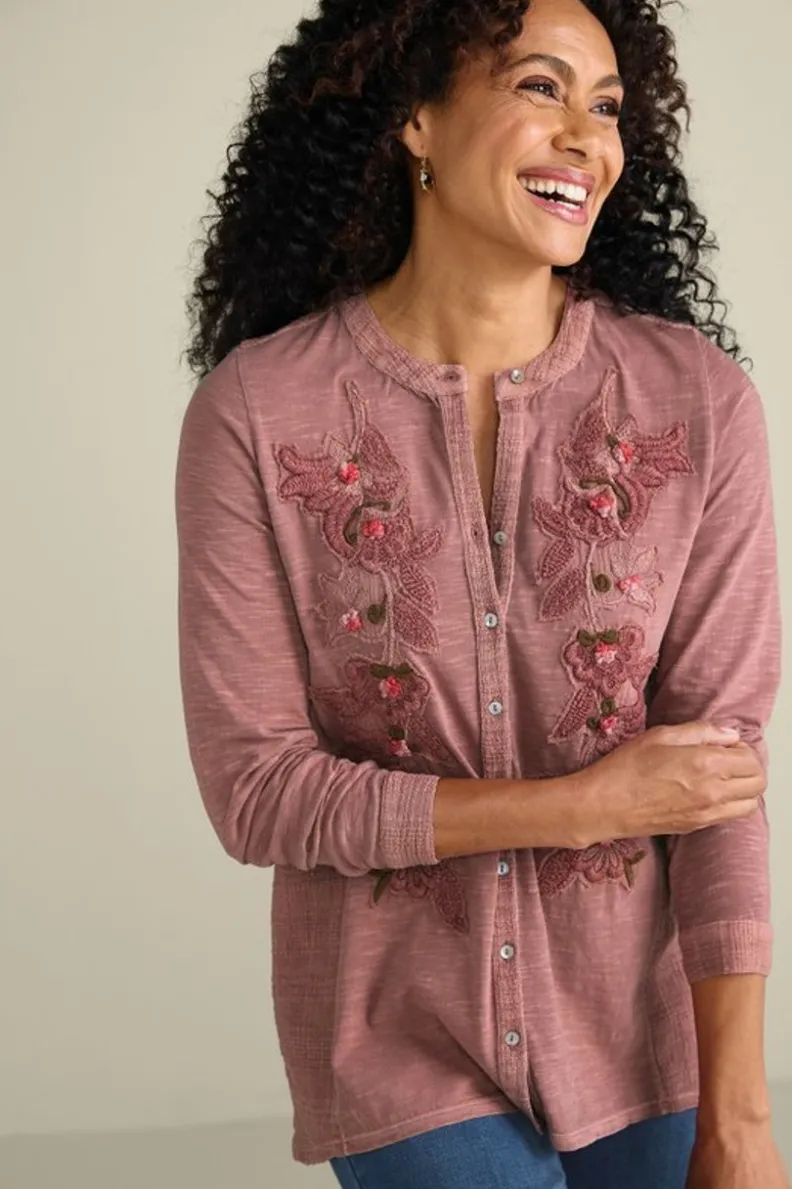 Discount Soft Surroundings L'Enchant Top Rose