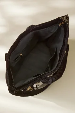 Outlet Soft Surroundings Lenora Embroidered Tote Black