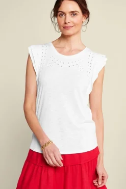 New Soft Surroundings Libby Tee TealBlue