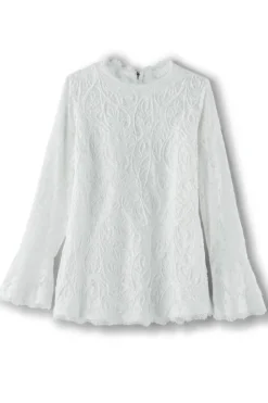 Fashion Soft Surroundings Lilith Lace Top White