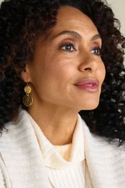 Best Soft Surroundings Lira Drop Earrings SatinGold