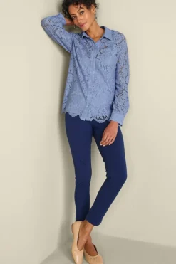 Discount Soft Surroundings Lisa Lace Button Front