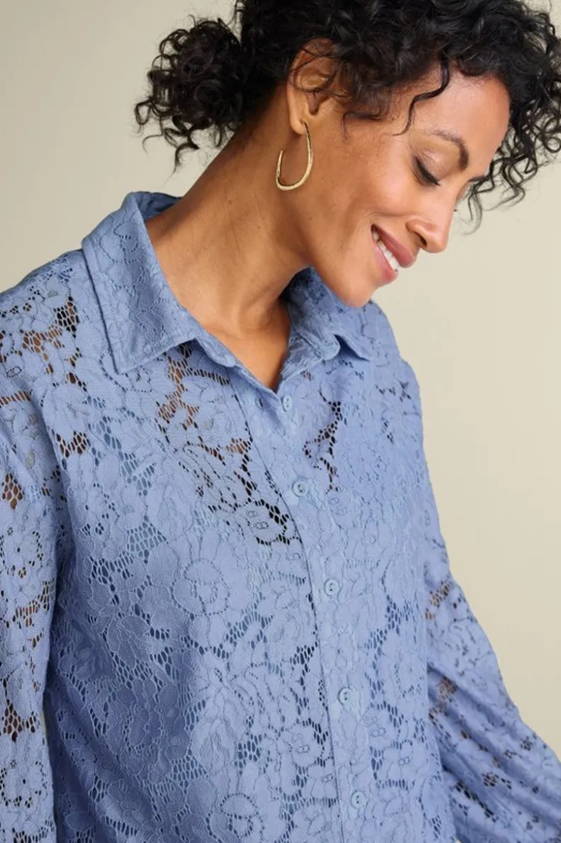 Discount Soft Surroundings Lisa Lace Button Front