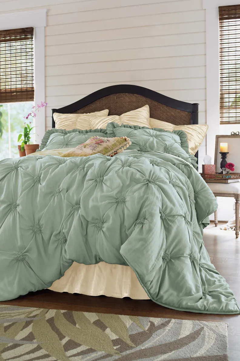 Best Soft Surroundings Lombardi Smocked Coverlet I SeaMoss