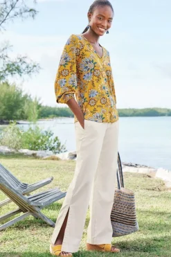 Fashion Soft Surroundings Lorna Button Front Top