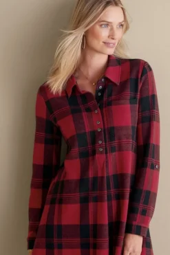 Fashion Soft Surroundings Mad About Plaid Top