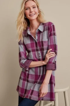 Fashion Soft Surroundings Mad About Plaid Top