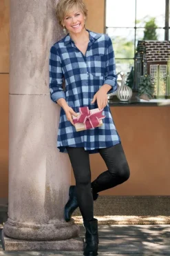 Online Soft Surroundings Mad About Plaid Tunic