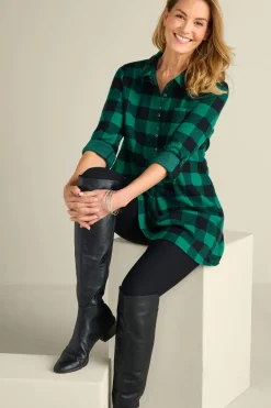 Online Soft Surroundings Mad About Plaid Tunic