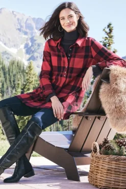 Online Soft Surroundings Mad About Plaid Tunic