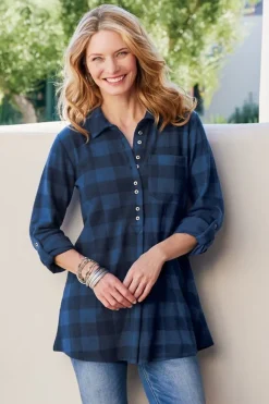 Online Soft Surroundings Mad About Plaid Tunic