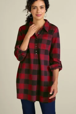 Online Soft Surroundings Mad About Plaid Tunic