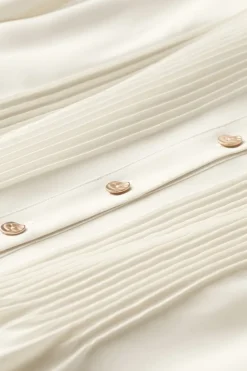 Sale Soft Surroundings Makara Button Tunic IvoryPearl