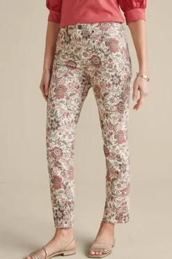 New Soft Surroundings Manisha Straight Leg Jeans DesertJacobean