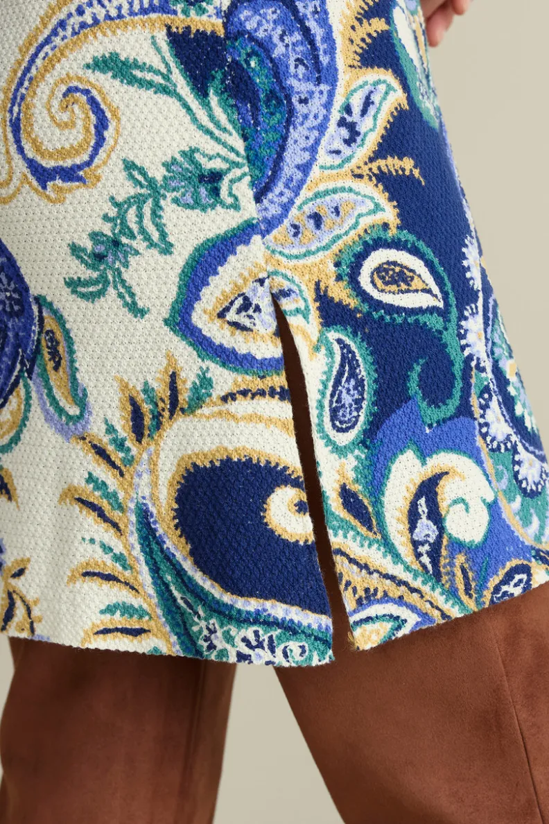 New Soft Surroundings Marin Cardigan AutumnPaisleyScarfBlue