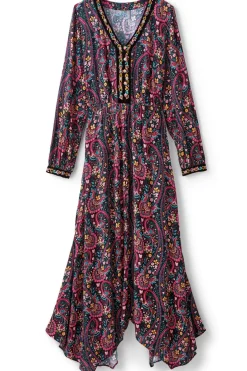 Fashion Soft Surroundings Meena Maxi Dress PaisleyGardenMulti