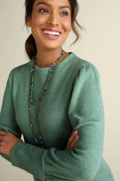 Hot Soft Surroundings Melina Waffle Pullover