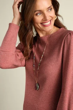 Hot Soft Surroundings Melina Waffle Pullover