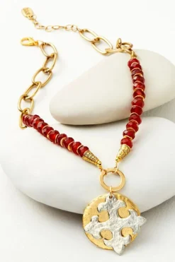 Best Soft Surroundings Melona Pendant Necklace Carnelian
