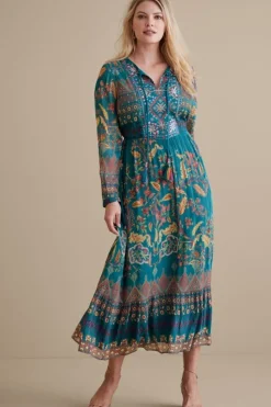 Fashion Soft Surroundings Mirapani Dress AyalettaBlue