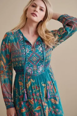 Fashion Soft Surroundings Mirapani Dress AyalettaBlue