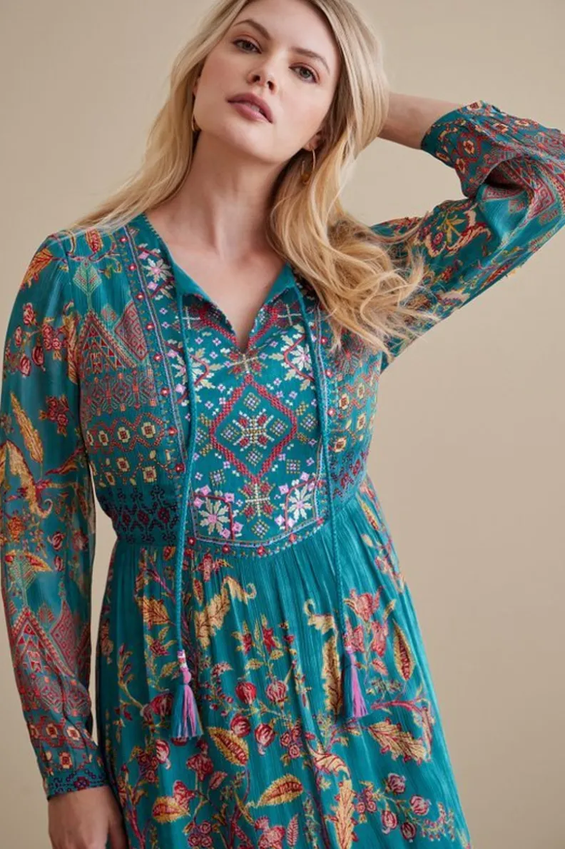 Fashion Soft Surroundings Mirapani Dress AyalettaBlue