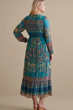 Fashion Soft Surroundings Mirapani Dress AyalettaBlue