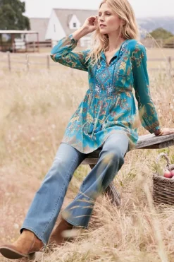 Online Soft Surroundings Mirapani Tunic AyalettaBlue