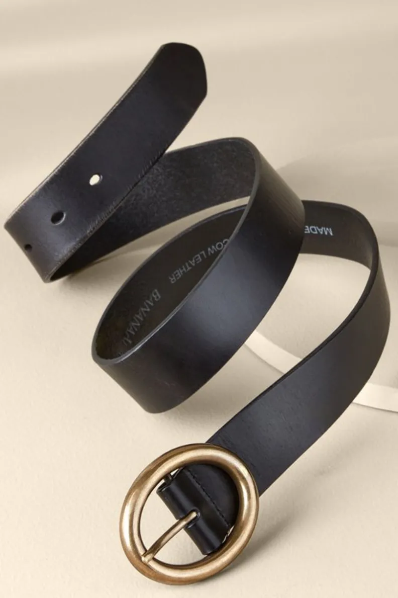 Clearance Soft Surroundings Monaco Leather Belt