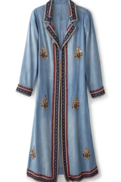 Discount Soft Surroundings Morena Duster DenimBlue