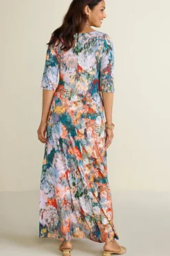 Sale Soft Surroundings Nanette Dress MultiOrange