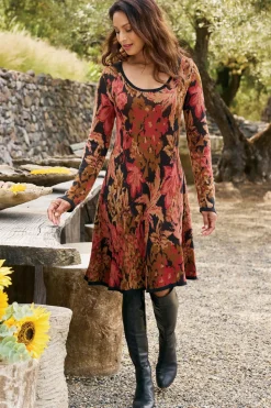 Sale Soft Surroundings Nelia Jacquard Sweater Dress SavannahGarden