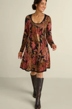 Sale Soft Surroundings Nelia Jacquard Sweater Dress SavannahGarden