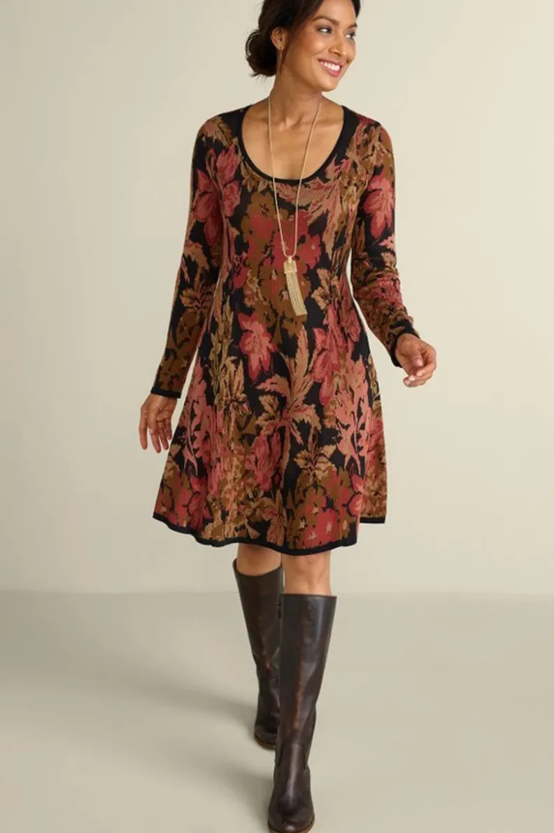Sale Soft Surroundings Nelia Jacquard Sweater Dress SavannahGarden