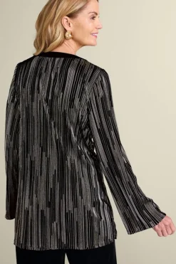 Outlet Soft Surroundings Nevelle Tunic BlackLurexKnit