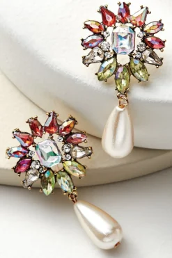 Fashion Soft Surroundings Nova Crystal Earrings Multi