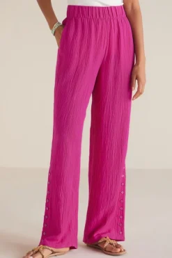 Fashion Soft Surroundings Oceo Gauze Wide-Leg Pants