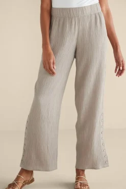 Fashion Soft Surroundings Oceo Gauze Wide-Leg Pants