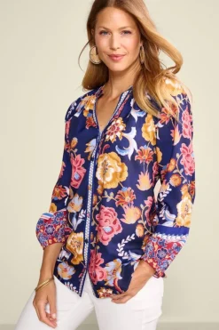 Online Soft Surroundings Ohana Blouse AkrotiriFlowers