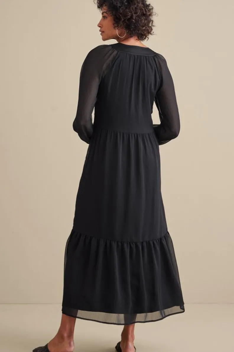 Online Soft Surroundings Olga Dress Black