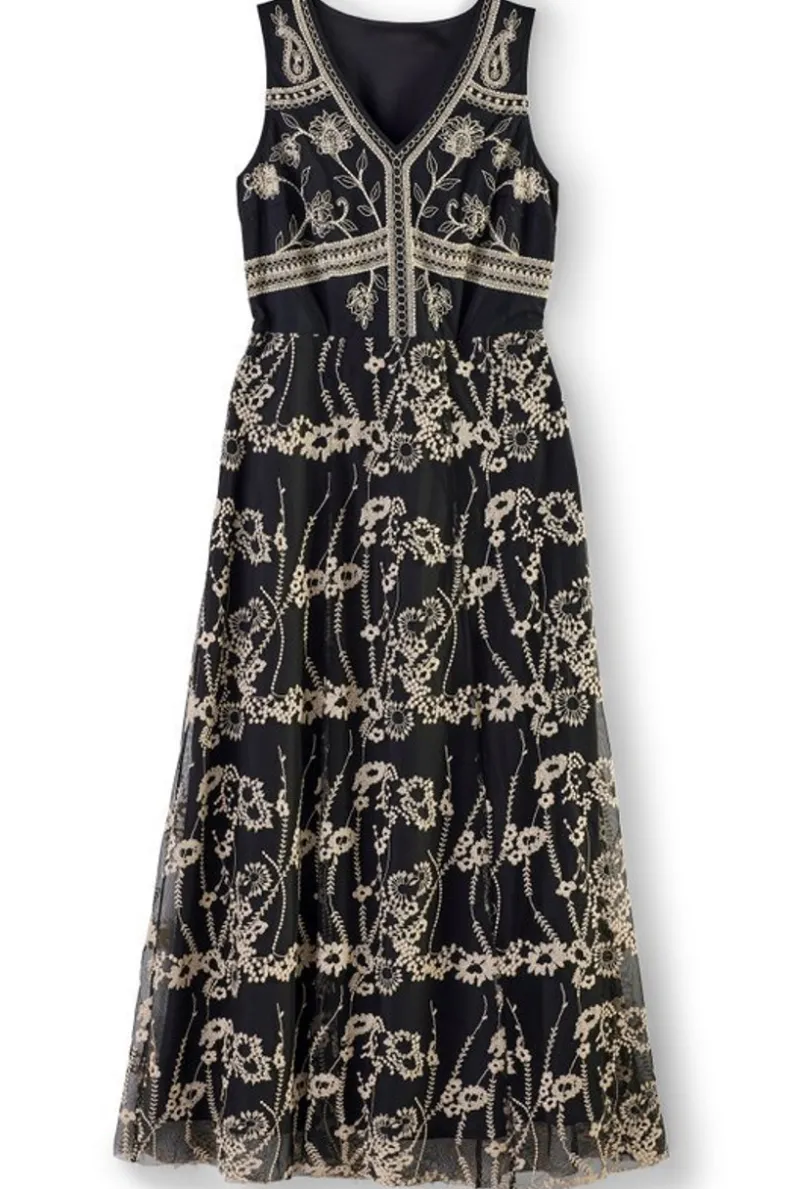 Discount Soft Surroundings Olivia Maxi Dress Black