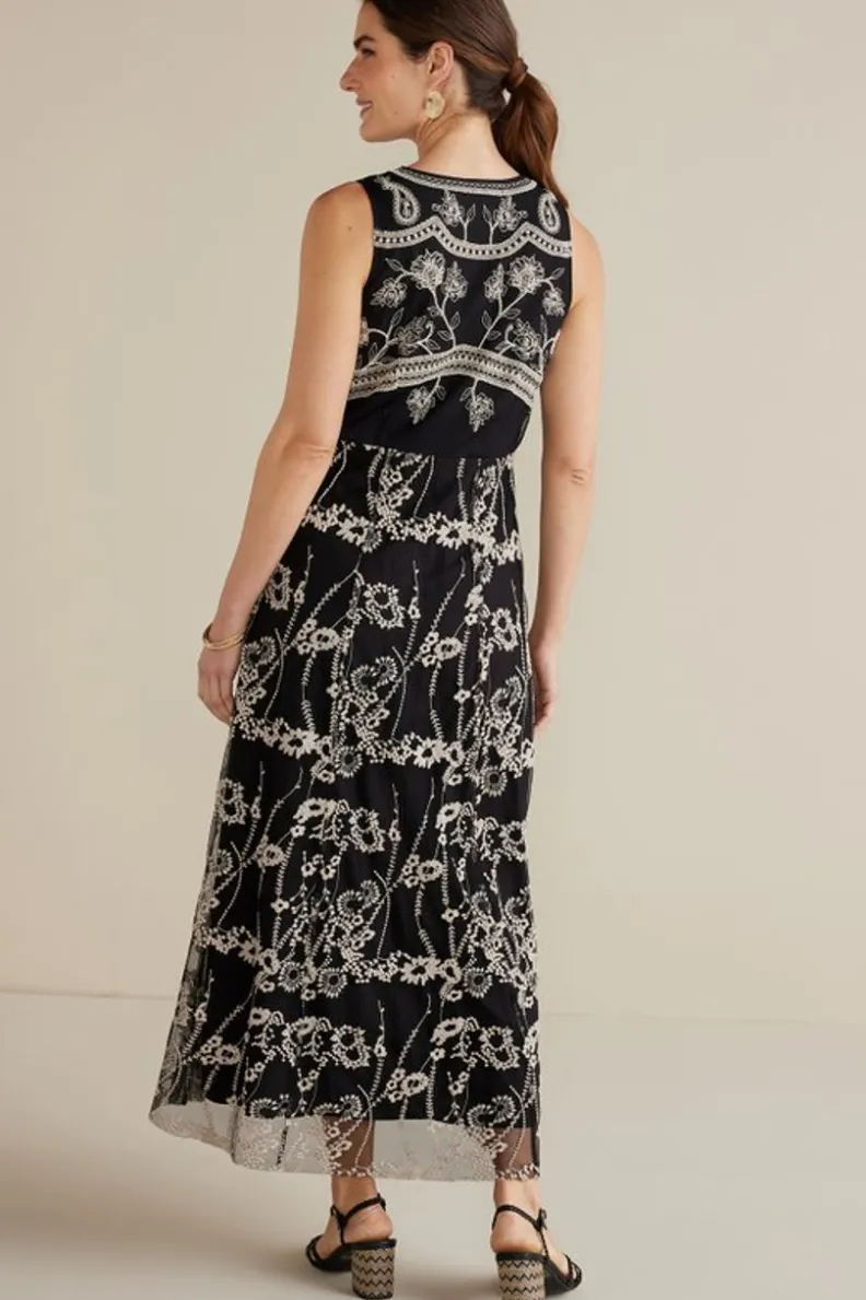 Discount Soft Surroundings Olivia Maxi Dress Black